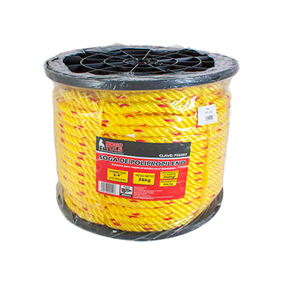 SOGA POLIPROPILEN AMA/ROJO 19MM 3/4 26KG DOGOTULS PS5007