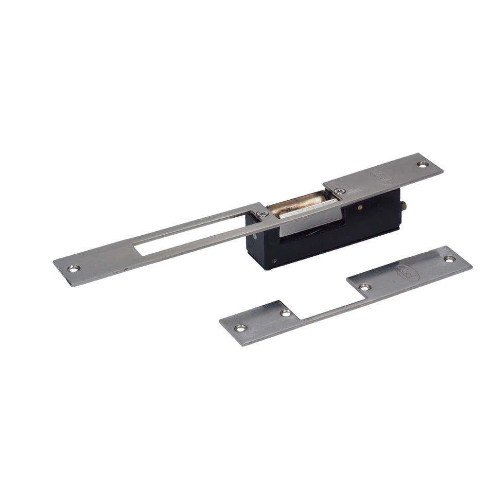 Contra eléctrica con bobina, cromo satinado, en caja Lock EC10