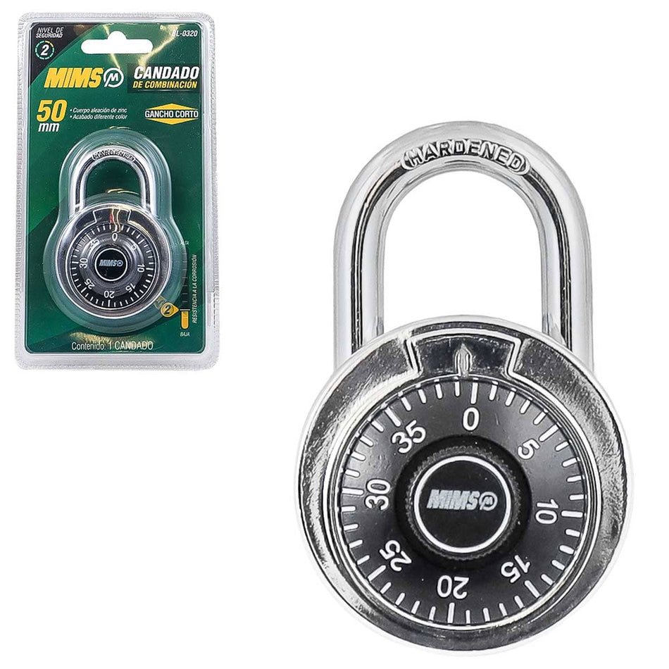 CANDADO DE COMBINACIÓN DE ALEACIÓN DE ZI