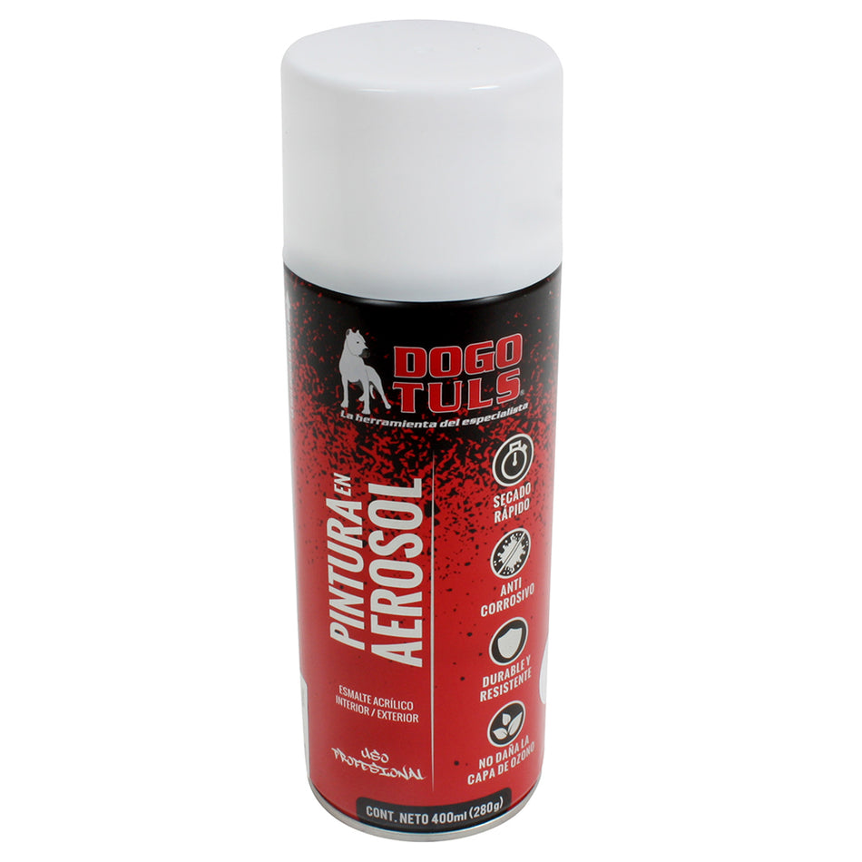 PINTURA AEROSOL BRILLANTE BLANCO DOGOTULS PA4026