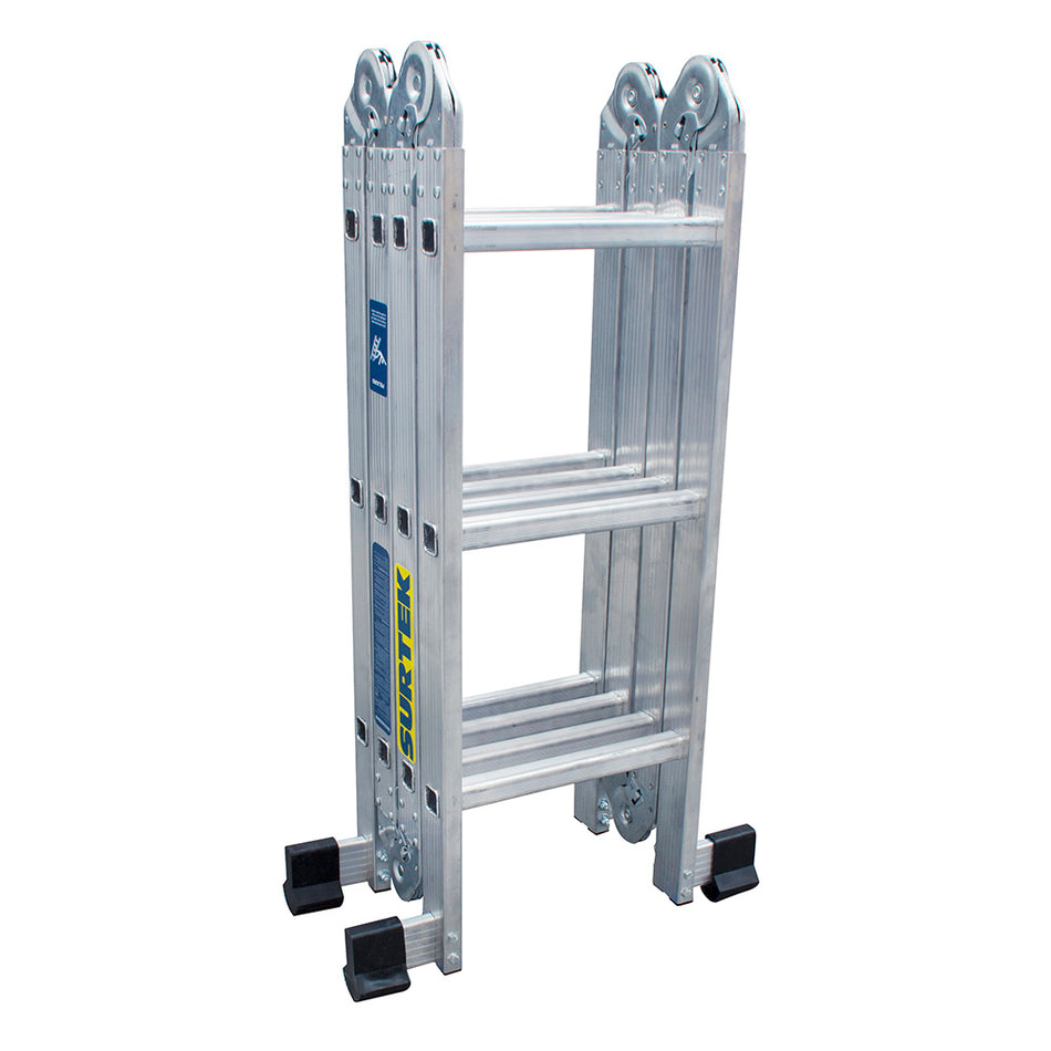 Escalera multiposiciones tipo III de aluminio con 12 peldaños Surtek EM212