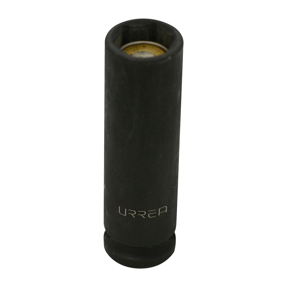 Dado de impacto largo con imán cuadro de 3/8", 6 puntas, en pulgadas, 1/2" Urrea 7716HM