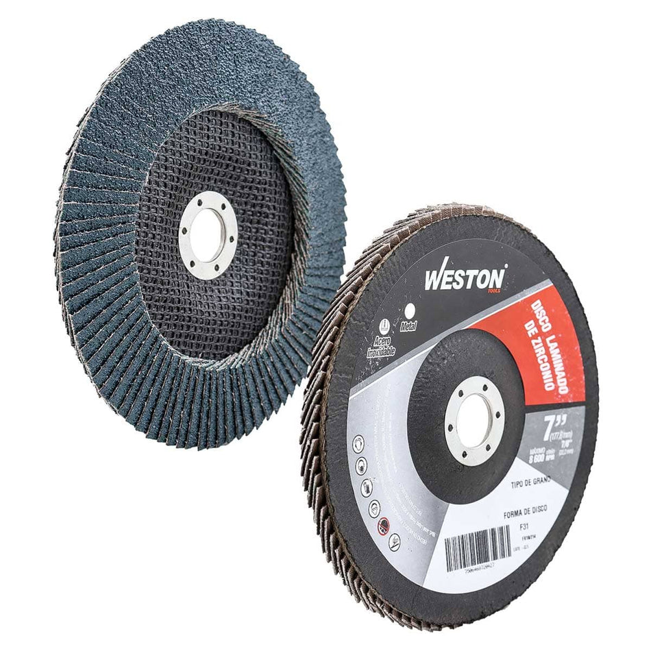 DISCO LAMINADO ZIRCONIO 7"X7/8" G40 (Pre