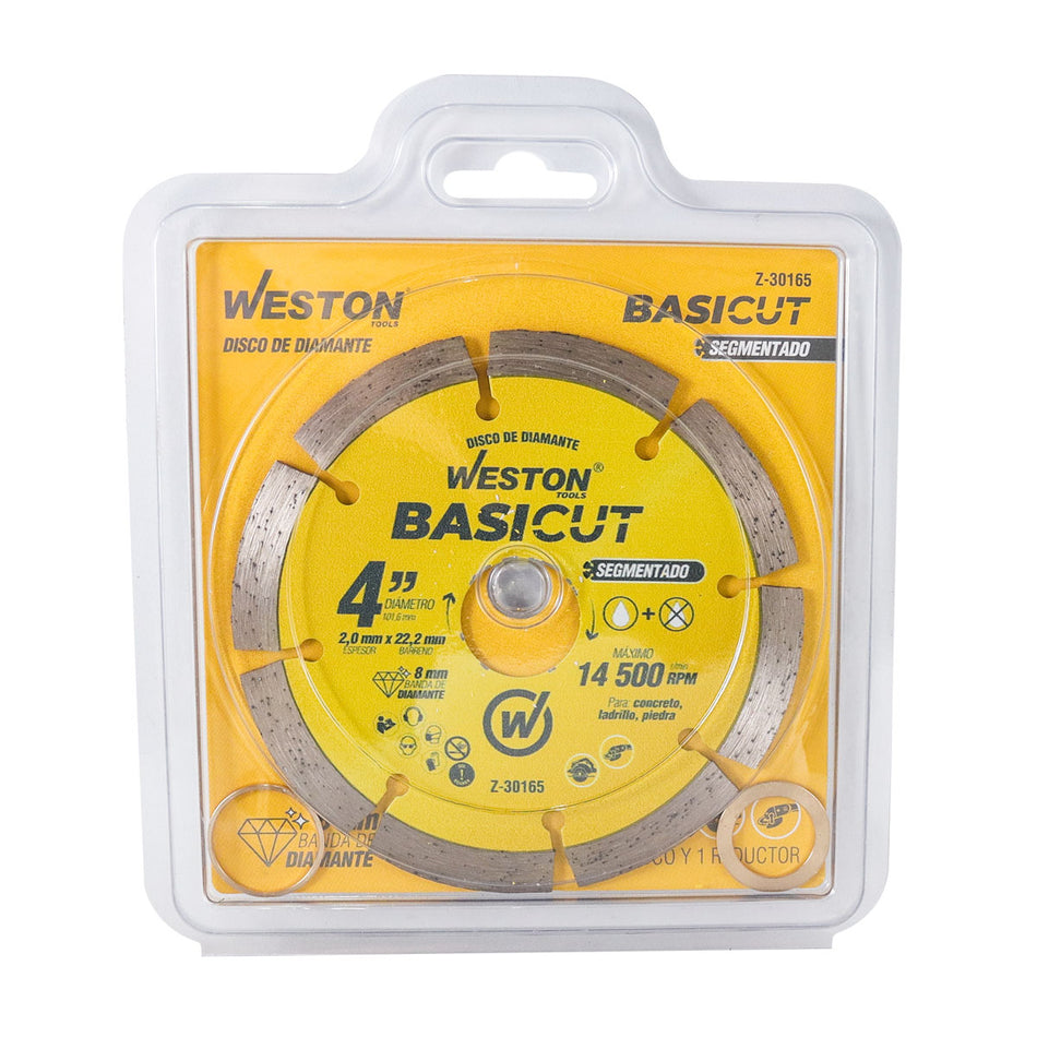DISCO DE DIAMANTE RIN SEGMENTADO 4" BASI