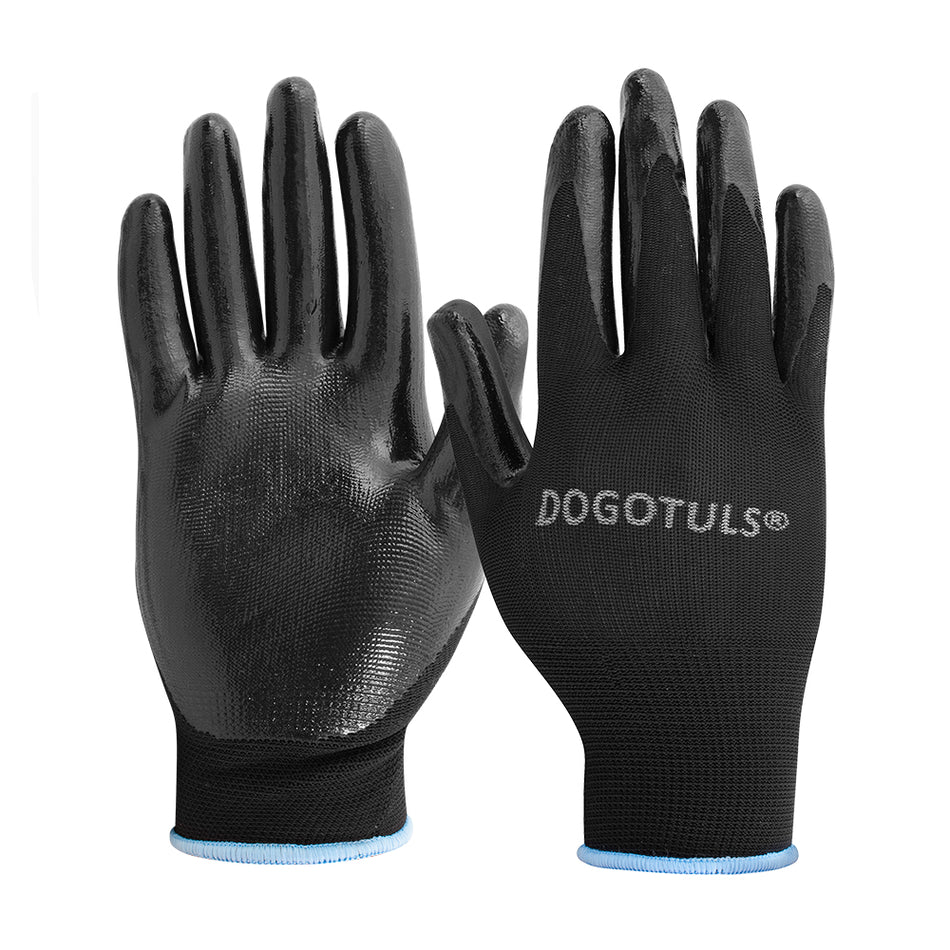 GUANTE NYLON PALMA NITRILO NEGRO CH DOGOTULS HW3031
