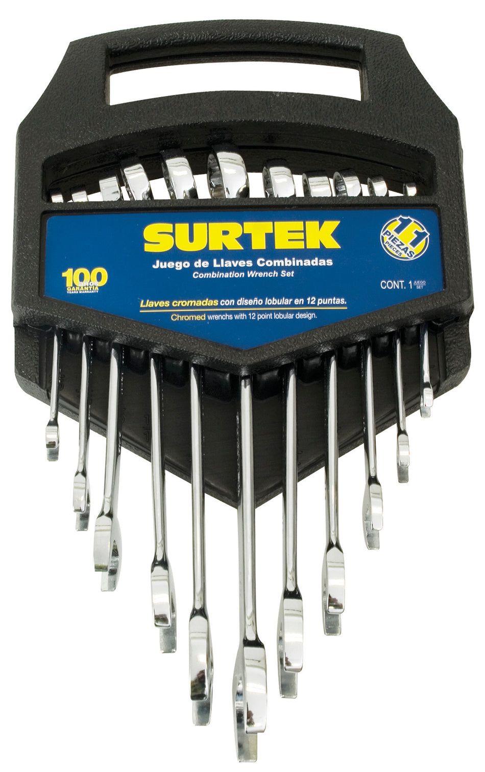 Juego de llaves combinadas satinadas mét Surtek F06M