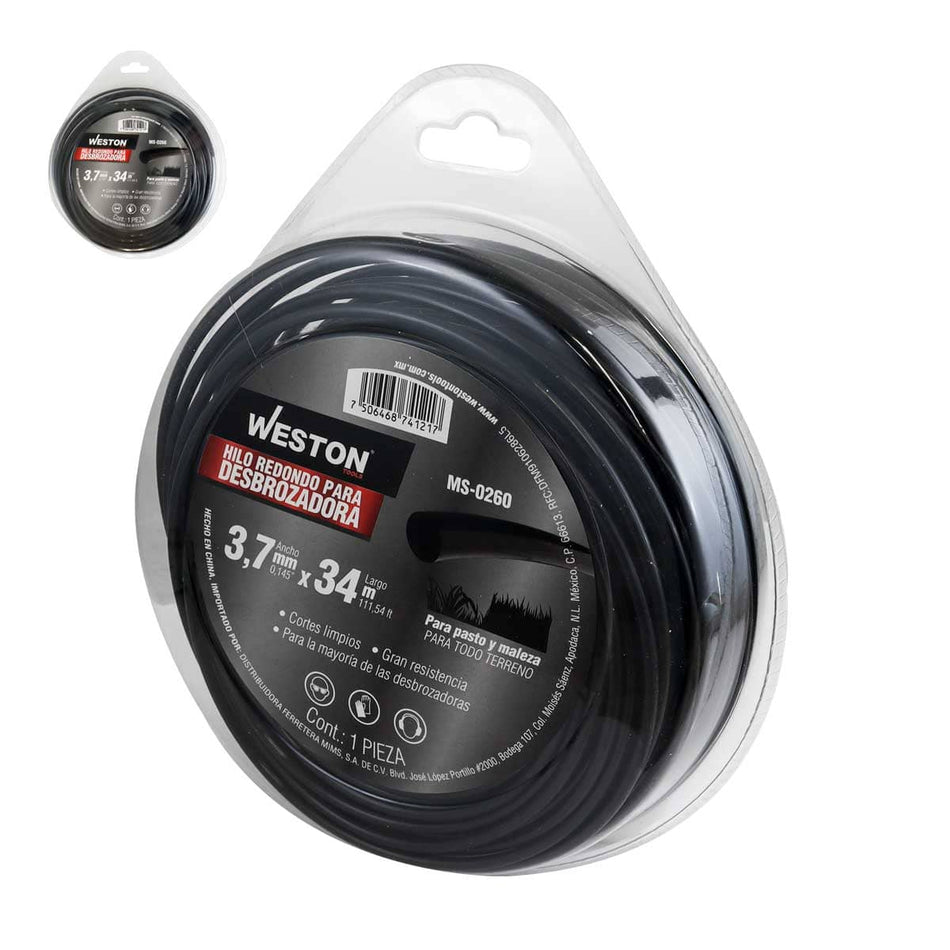 HILO REDONDO P/DESBROZADORA EN BLISTER 3
