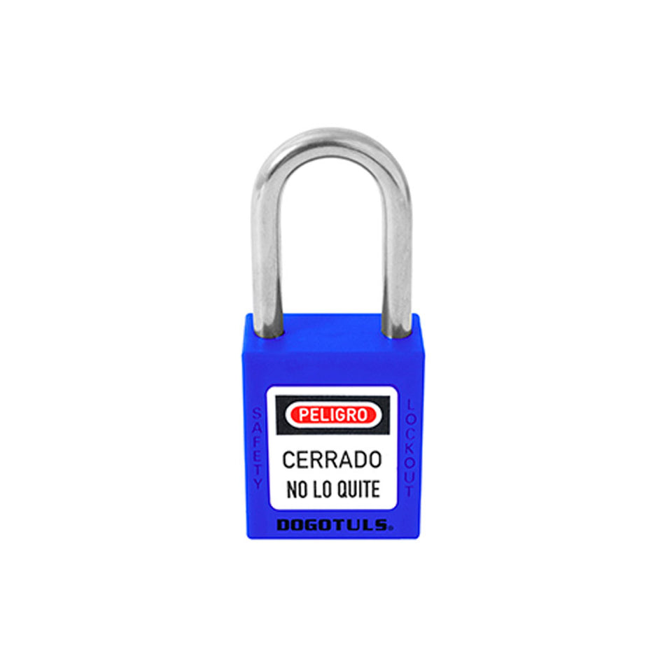 CANDADO BLOQUEO AZUL 38X44 GANCHO ACERO, DOGOTULS RL9012