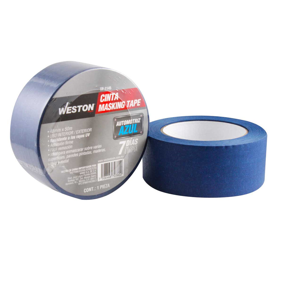 CINTA MASKING TAPE AZUL 7 DÍAS 48MM x 50