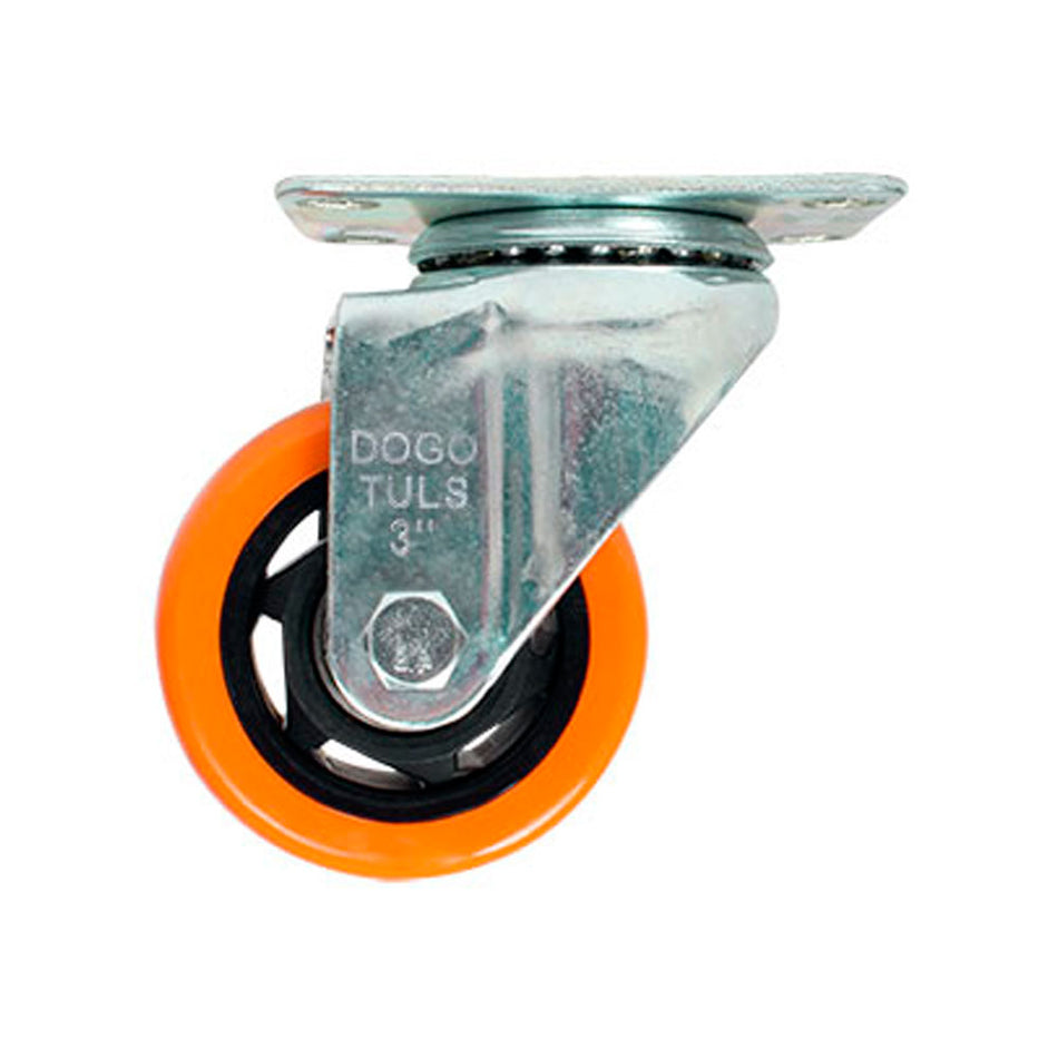 RODAJA PVC NARANJA GIRATORIA 3" DOGOTULS ZF5114