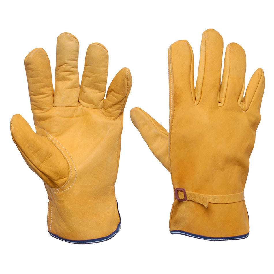 Guantes de piel tipo argonero con cintillo unitalla Surtek 137412