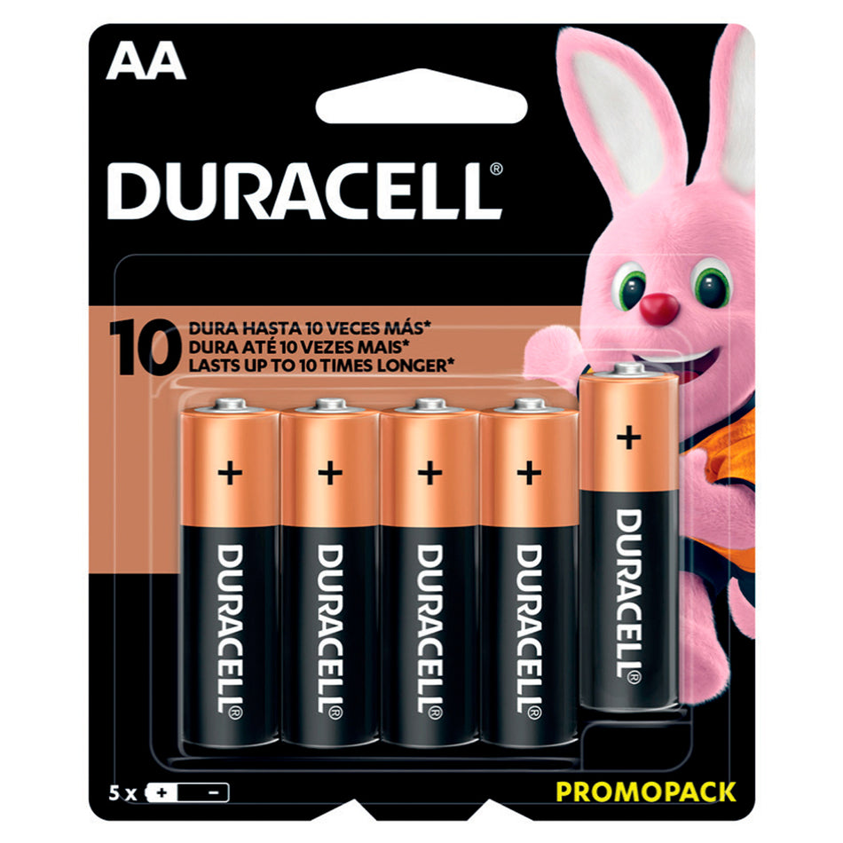 Pila alcalina Duracell® "AA", 5 piezas Surtek MN1500X5