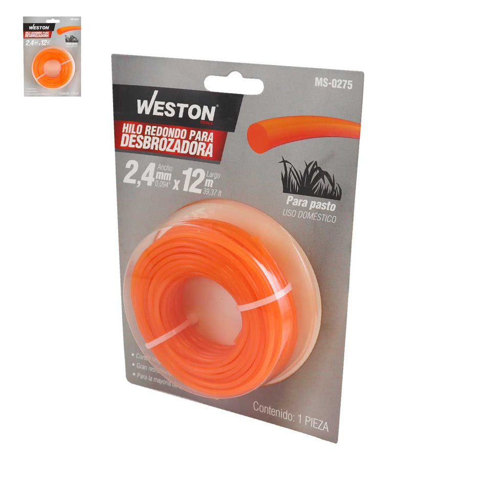 HILO REDONDO P/DESBROZADORA EN BLISTER 2
