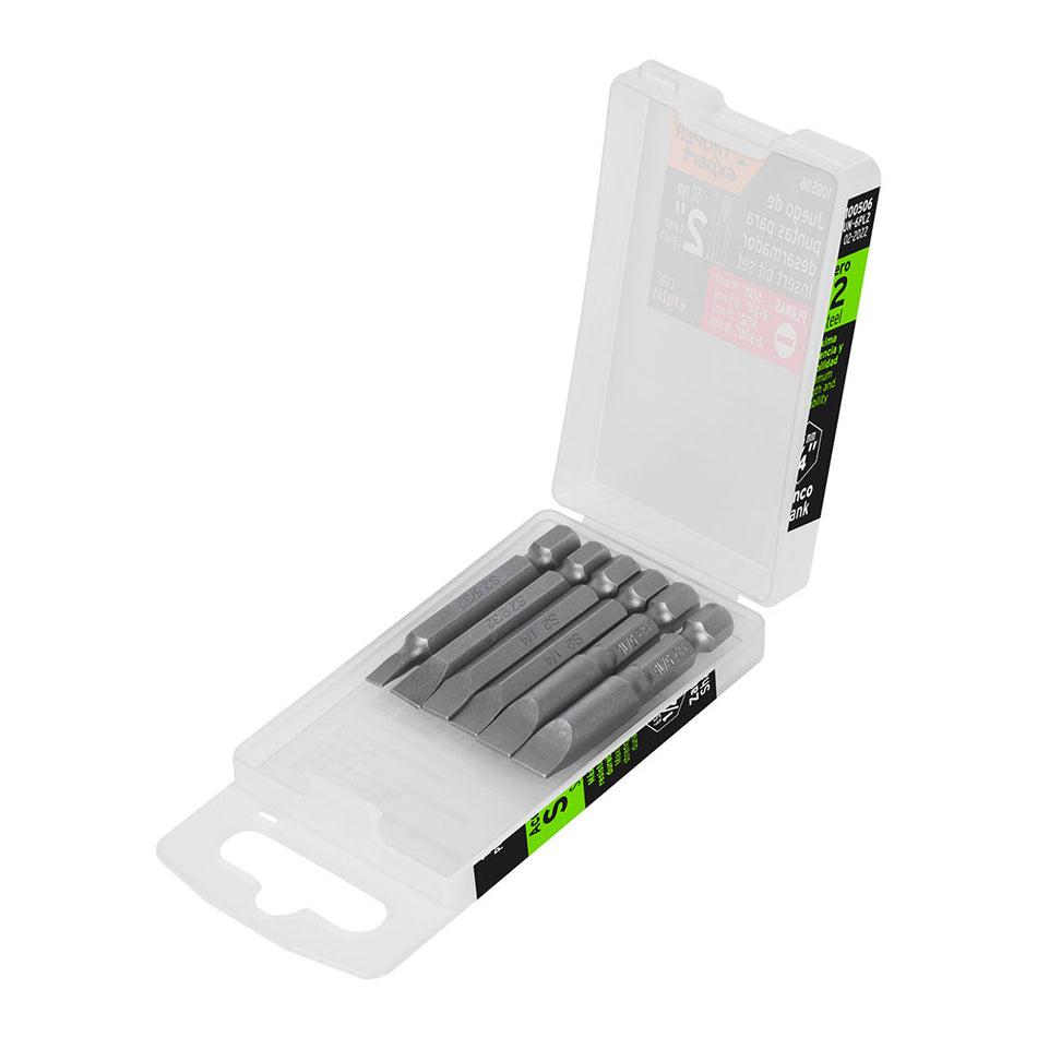 Estuche con 6 puntas planas combinadas l