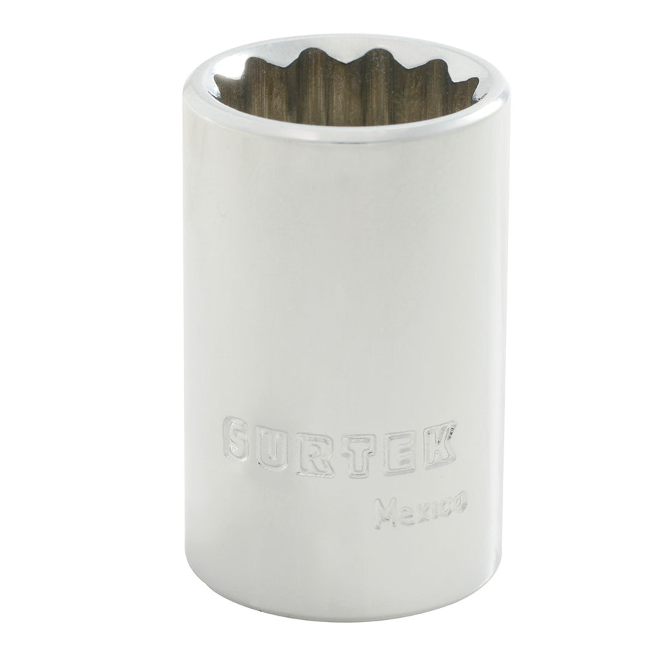 Dado cuadro de 1/2", 12 puntas, métrico, 28 mm Surtek F5828M