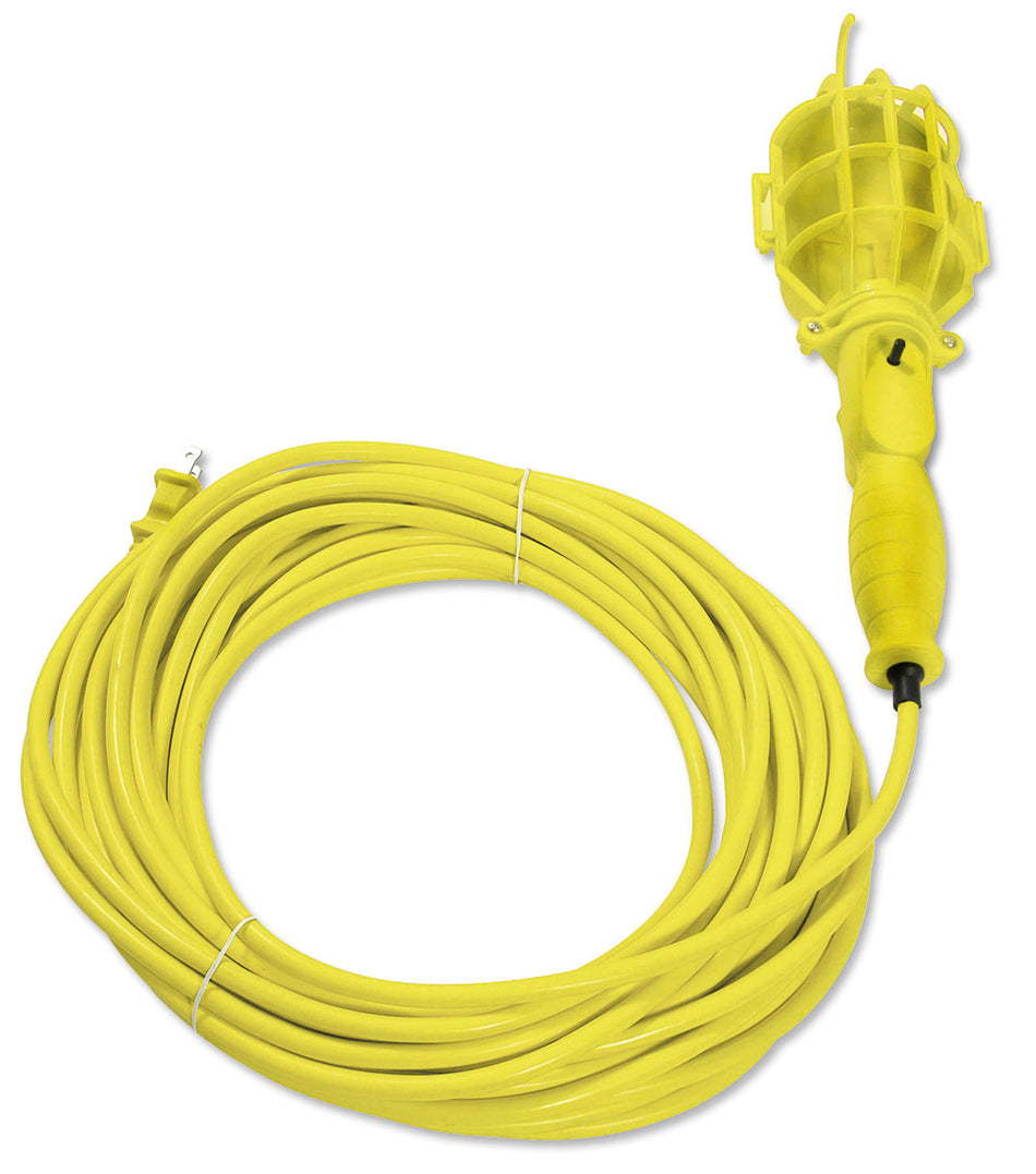 Lámpara de taller con canastilla plástica, color amarillo 8 m Surtek 136094