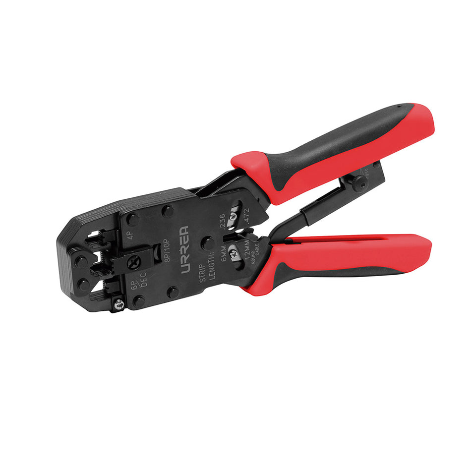 Pinza ponchadora modular 8.3" para conectores RJ22, RJ12/11, RJ45 Urrea 302