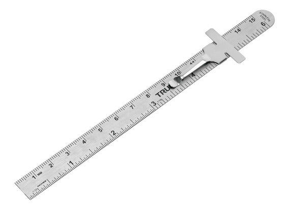 Regla 15 cm de acero inoxidable de bolsi