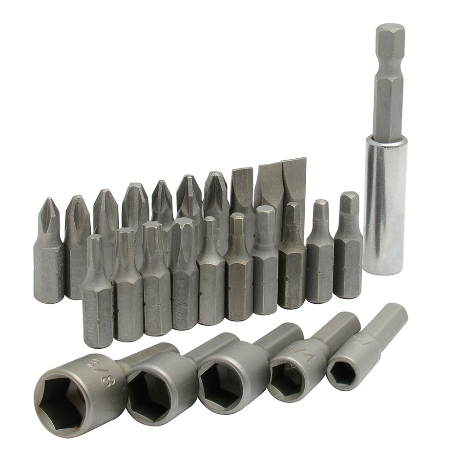 Juego combinado de puntas hexágono de 1/4" con adaptador magnético, 26 piezas en blíster Surtek PFC29