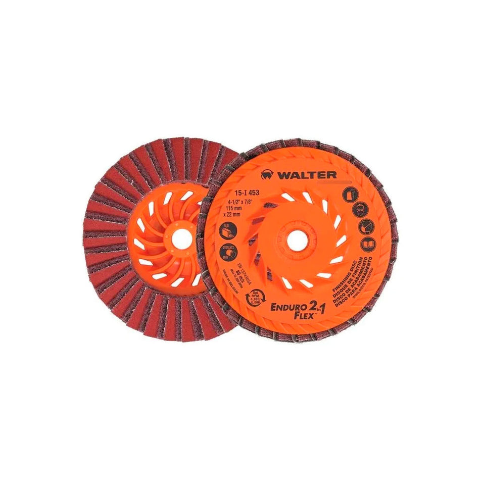ENDURO-FLEX 2-IN-1 4.5" SPIN ON WALTER 15I453