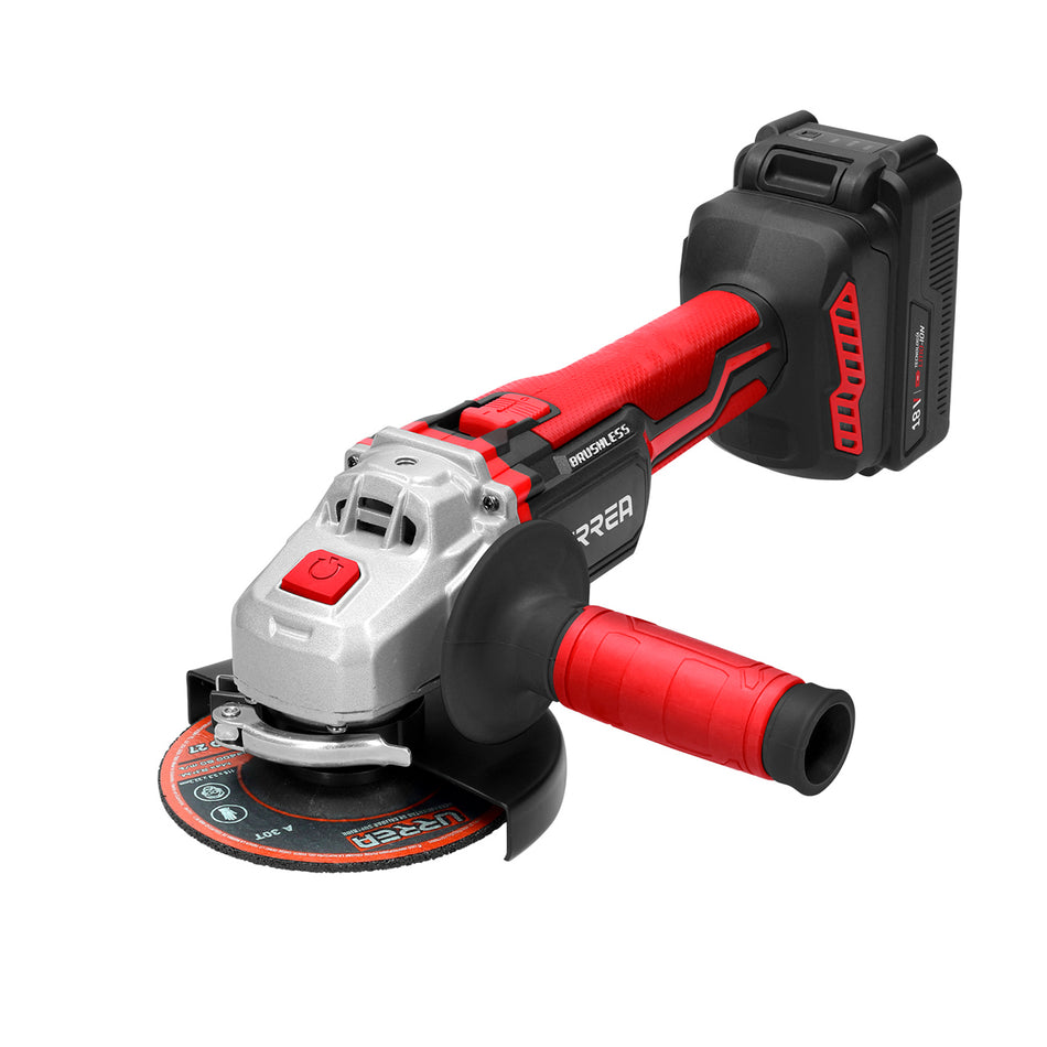 Esmeriladora angular inalámbrica  4-1/2" - 5" a batería Litio-ion 18 V Urrea EI1018