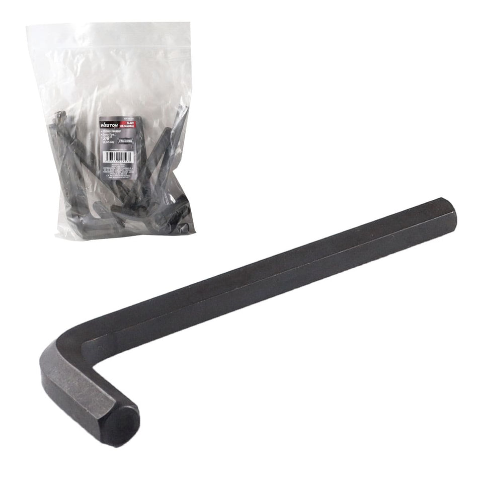 LLAVE HEXAGONAL L CORTA CrV  3/8"  (PREC