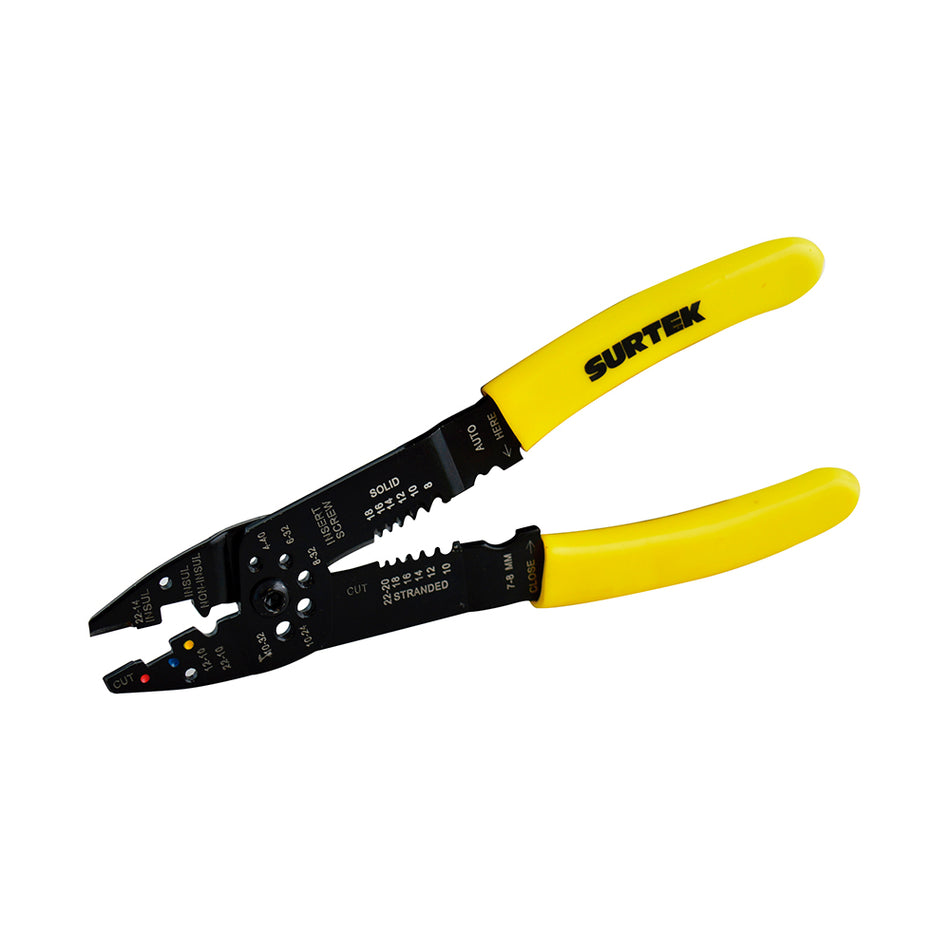 Pinza pelacable 10-24 AWG de  9" Surtek PLC9