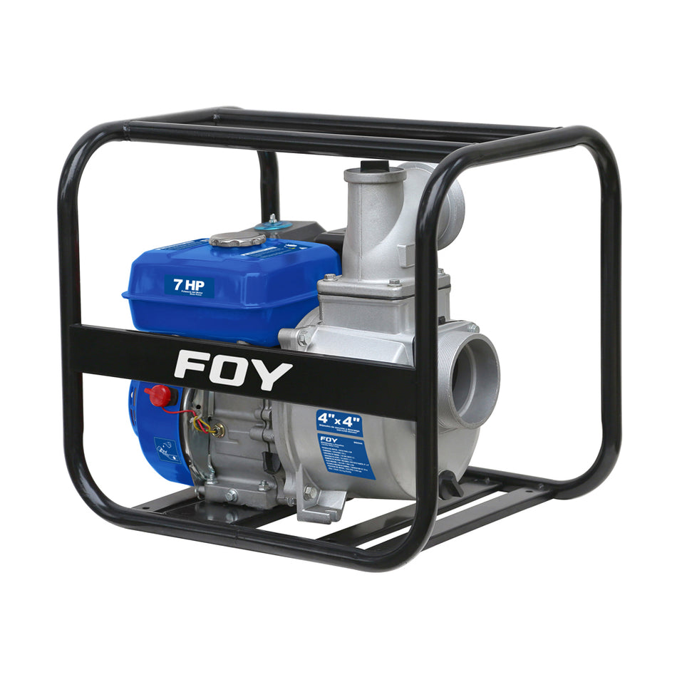Motobomba a gasolina con diámetro de succión y descarga de 4 x 4", 7 HP Foy MG344