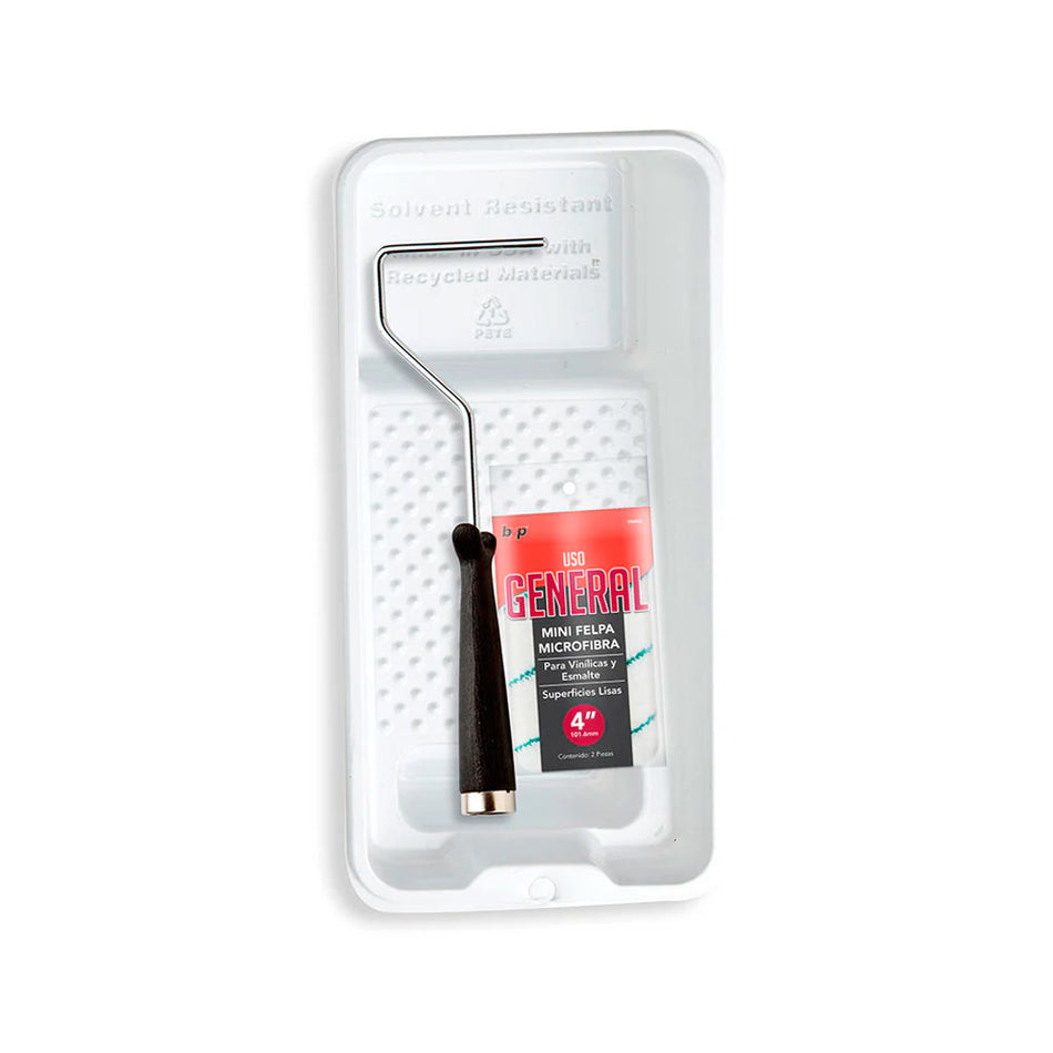 KIT MINI RODILLO MICROFIBRA 4" (CPN04, M