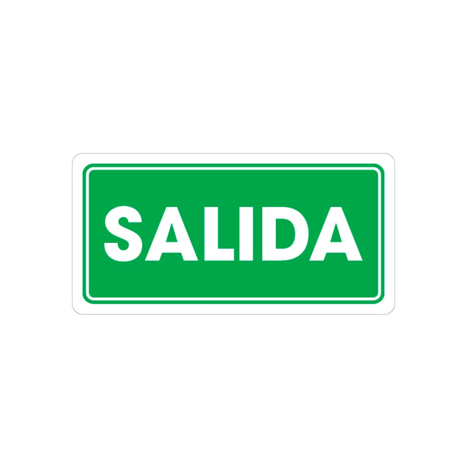 SEÑALAMIENTO SALIDA 15 X 30CM, WESTON
