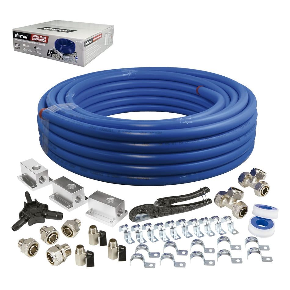 SISTEMA DE AIRE COMPRIMIDO 3/4" C/100FT.