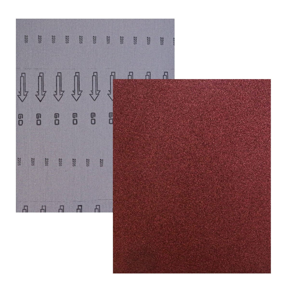 HOJA DE LIJA RESPALDO DE TELA ÓXIDO DE A