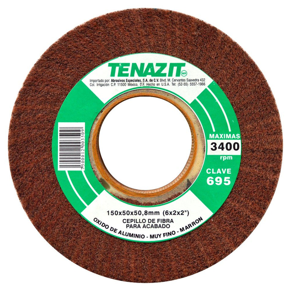 Cepillo de fibra de óxido de aluminio de