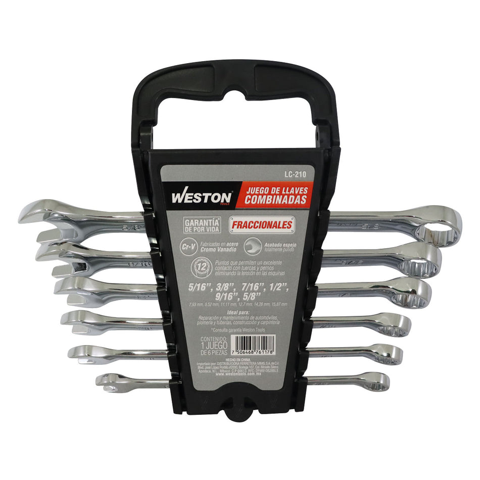 JUEGO DE LLAVES COMBINADAS CrV PULIDO ES