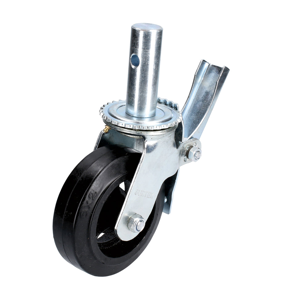 Rodaja de hule para andamio con freno 8" Surtek RA20B