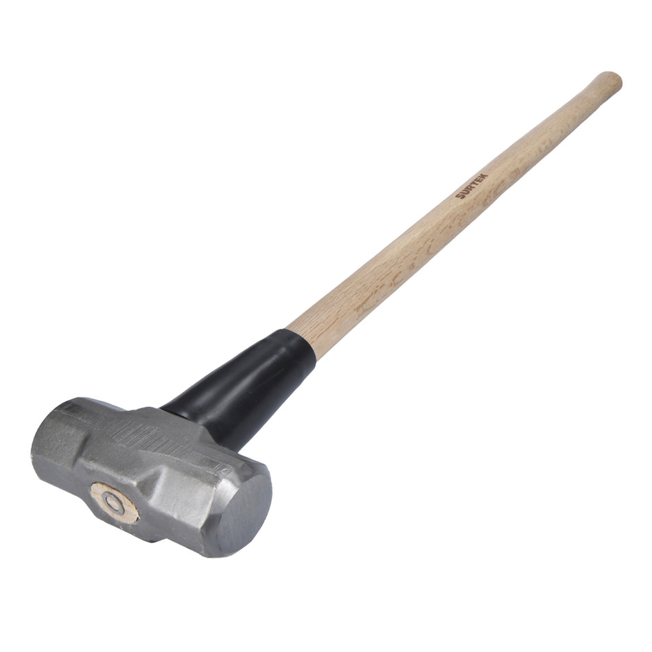 Marro octagonal cabeza forjada con mango largo de madera de 36", 12 lb Surtek MARR12