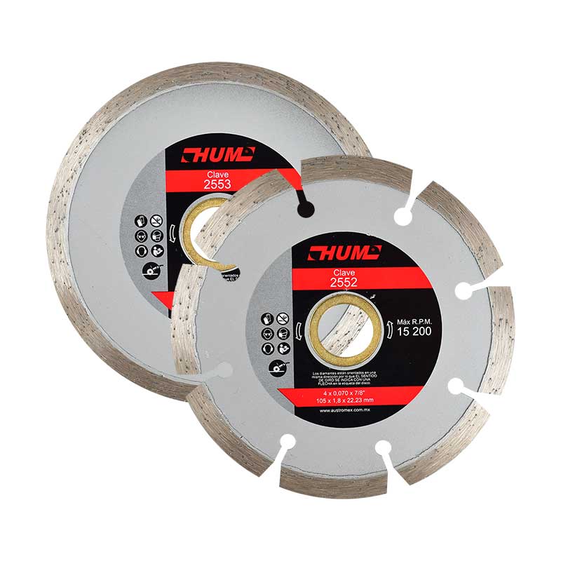 Disco de diamante de 105 x 1.9 x 22.23 m
