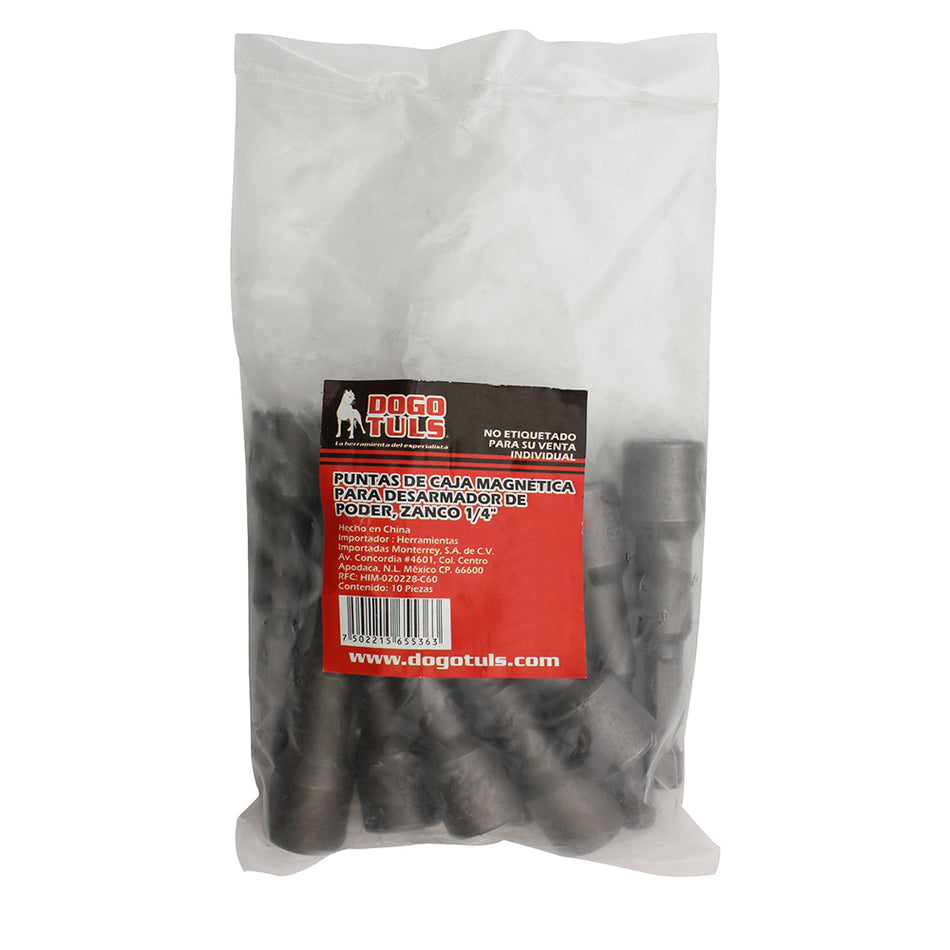 PUNTAS CAJA MAGNETICA 3/8" 65mm ZN 1/4" DOGOTULS KL2167