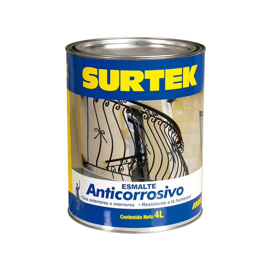 Esmalte anticorrosivo 4 Lt color blanco Surtek SP30300