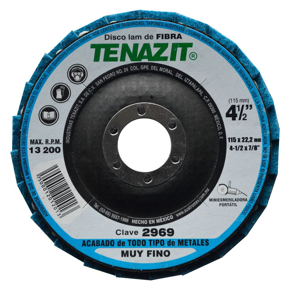 Disco laminado de fibra grano muy fino c