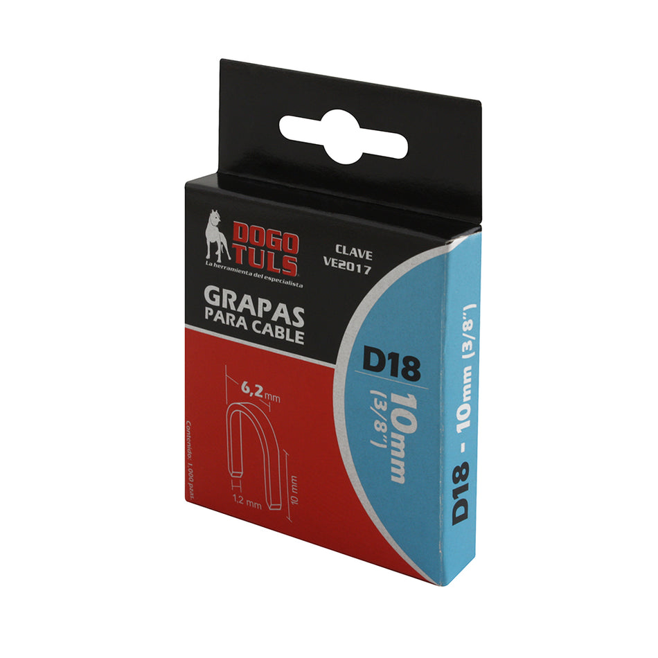 GRAPAS D18 3/8" 10MM (1000 PZAS) DOGOTULS VE2017