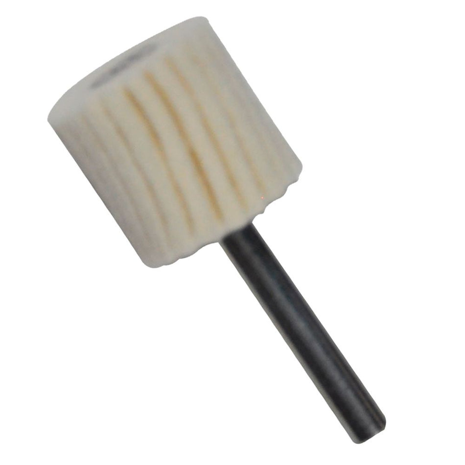 Rueda flap de felpa con vástago de 25 x