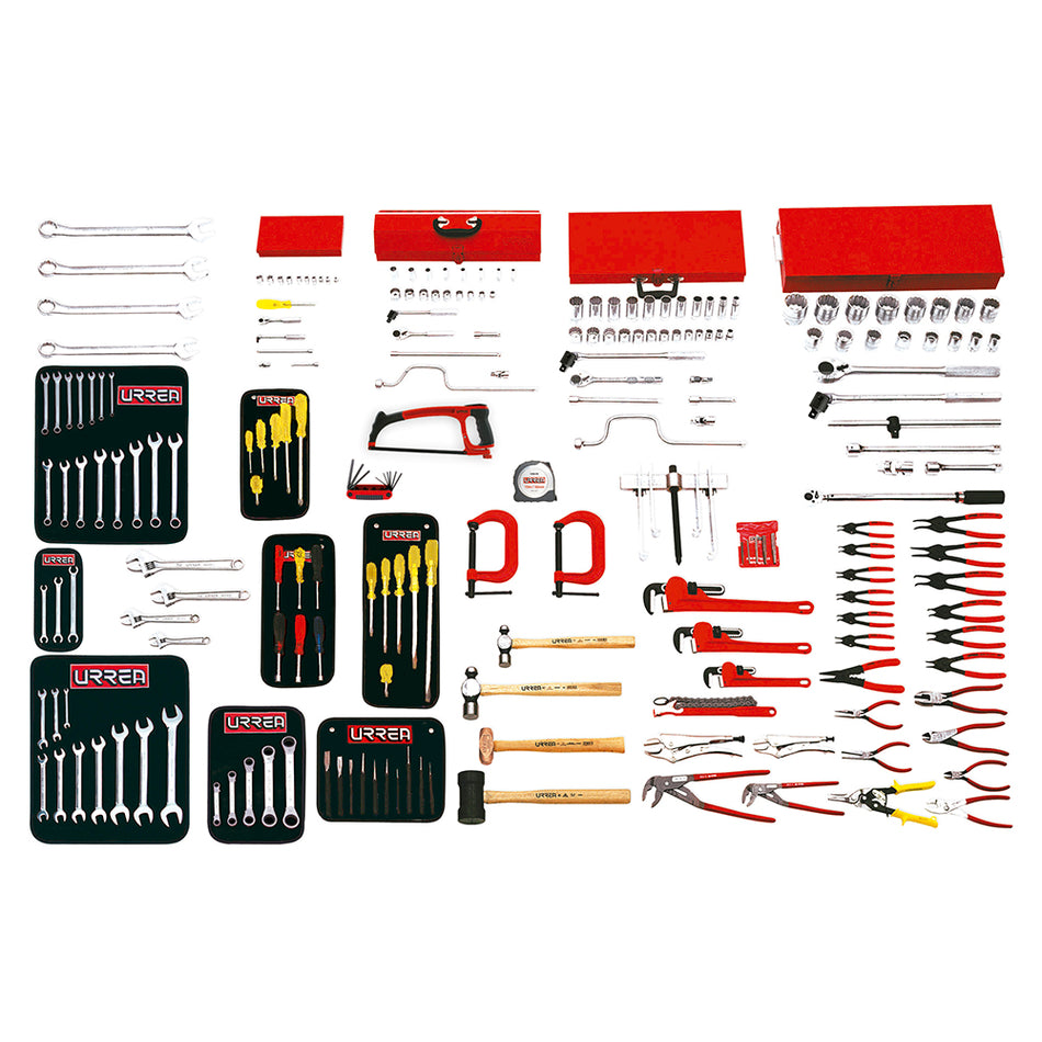 Juego intermedio industrial en pulgadas 209 piezas, sin gabinete Urrea 99710