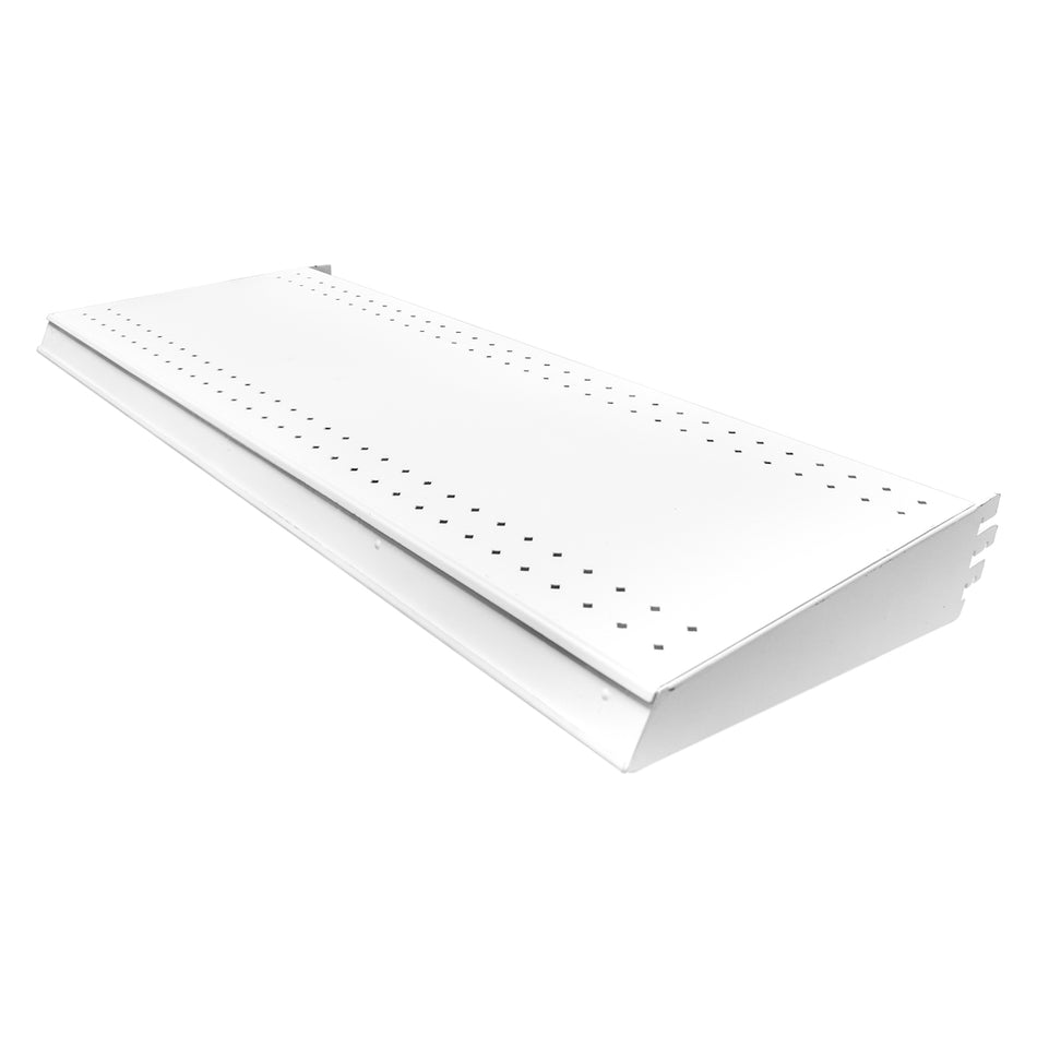 Entrepaño metálico para cabecera 84.5 x 30.5 cm color blanco Urrea ENCAB