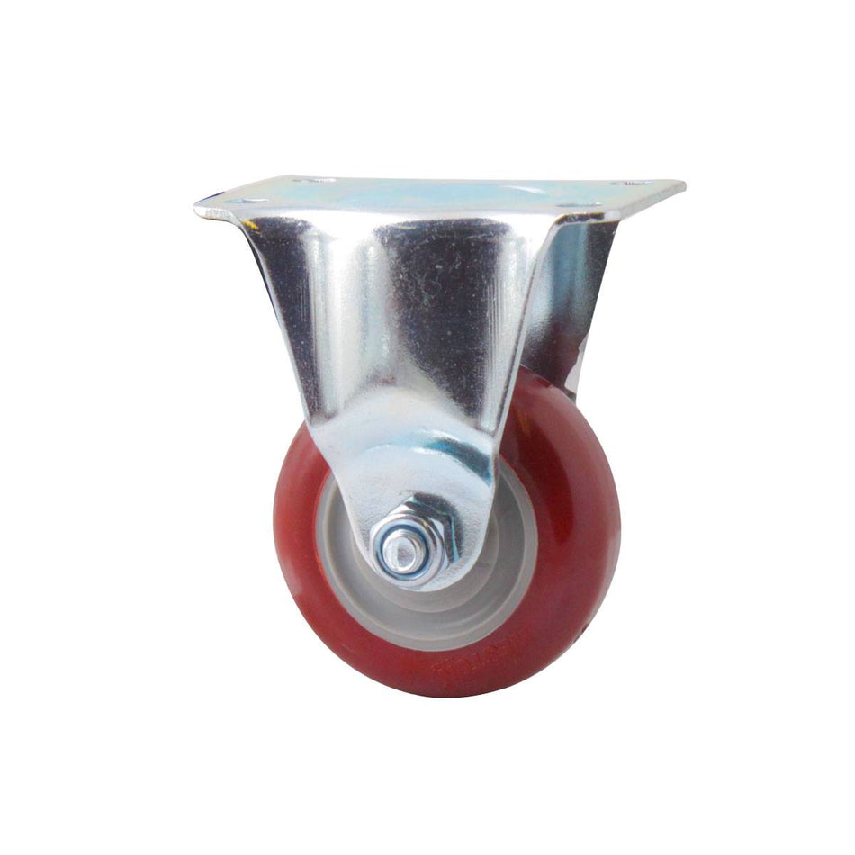 RODAJA MARRÓN PU FIJA 5X1-1/4", WESTON