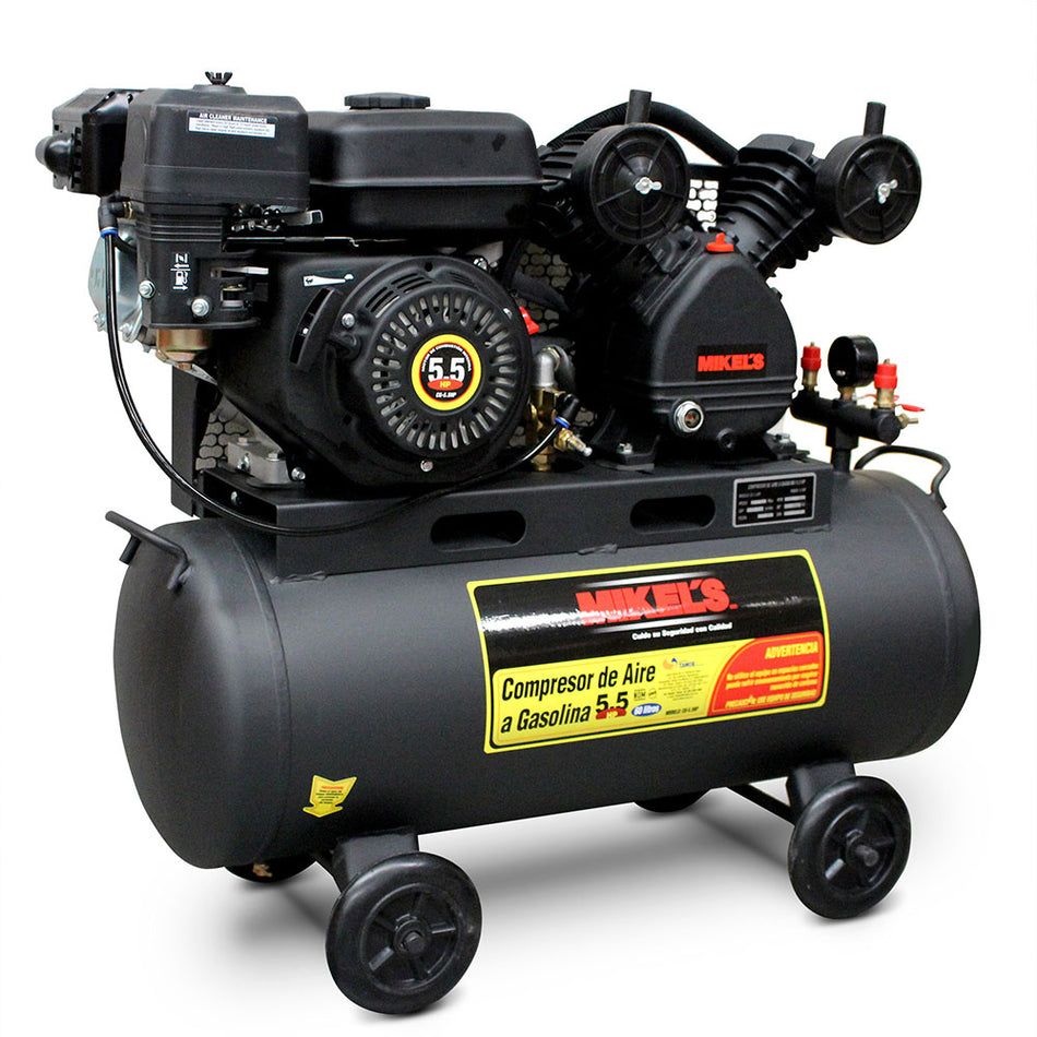 Compresor de aire 5.5 HP Motor a Gasolin MIKELS CG-5.5HP