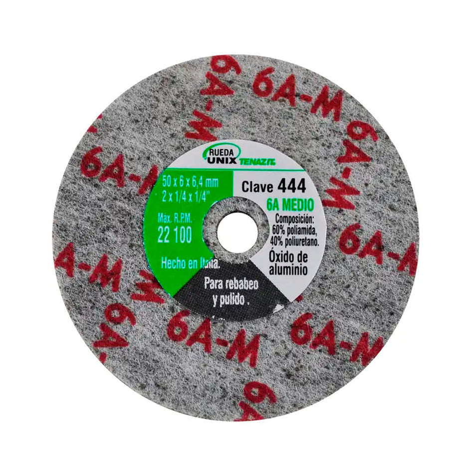 Disco unix de óxido de aluminio grano me