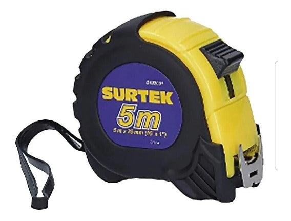Flexómetro con carcasa anti-impacto 3 m x 5/8" Surtek B122080