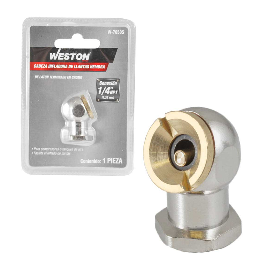 INFLADOR CABEZA SENCILLA HEMBRA 1/4 NPT,