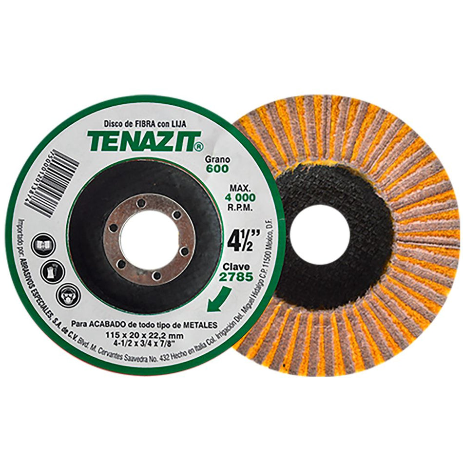 Disco laminado de fibra con lija de óxid